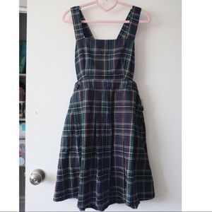 ModCloth Plaid Jumper Skirt